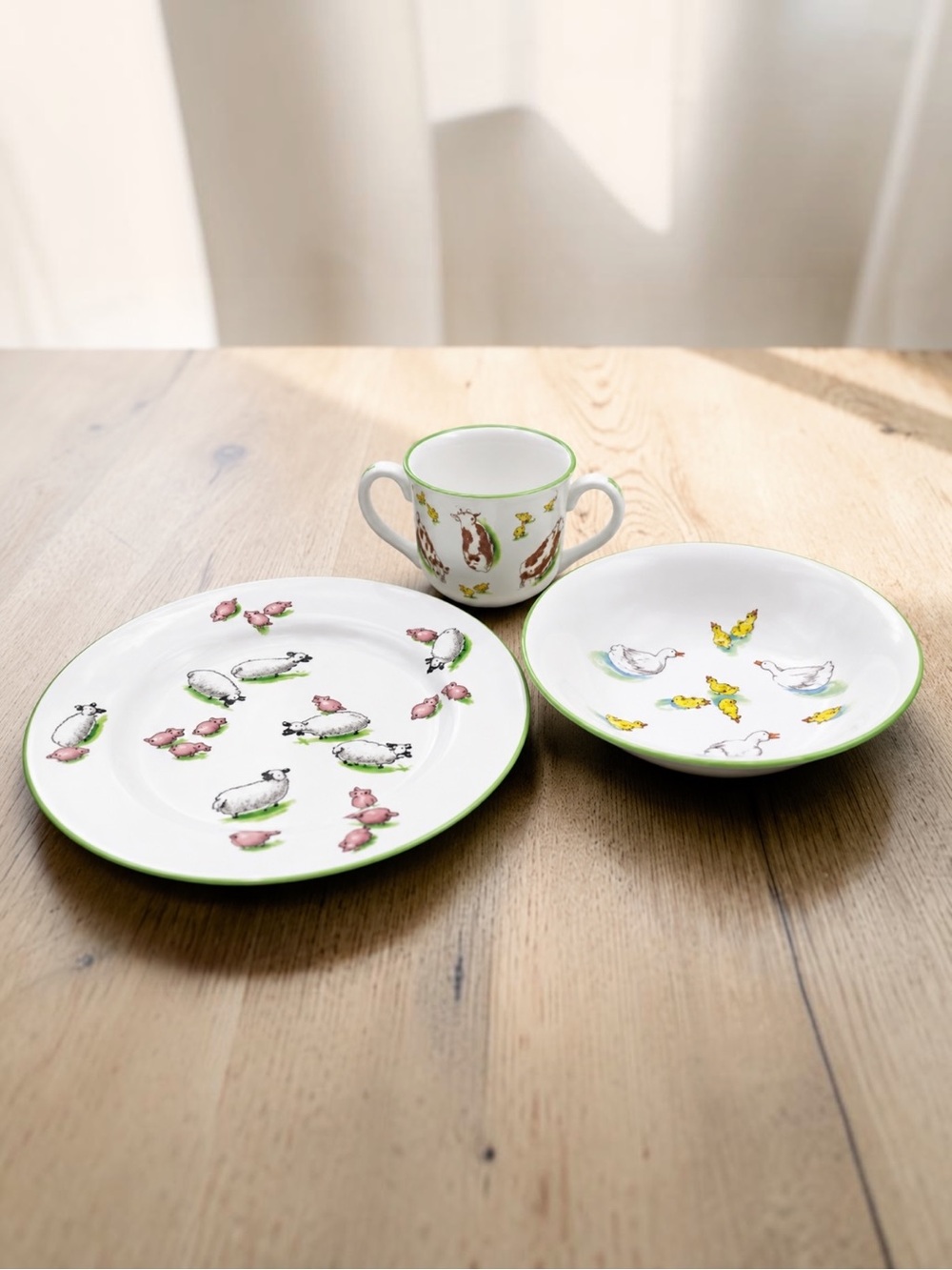 Tiffany & Co. Tiffany Farm 3-Piece Children’s Fine Bone China Dinnerware Set